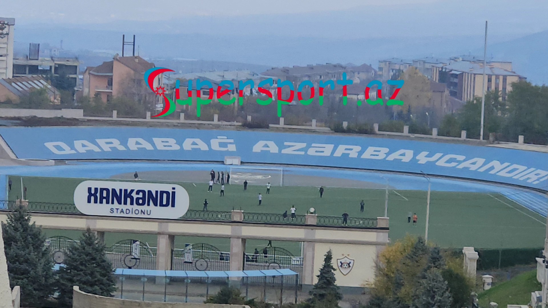 Xankəndi stadionunda məşq - Video