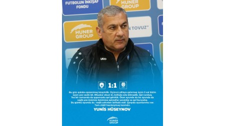 Yunis Hüseynov: "Tam ciddi hazılarşmaq lazımdır"