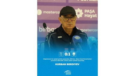 Qurban Berdıyev: "Bəzi fürsətlərdən yararlana bilmədik"