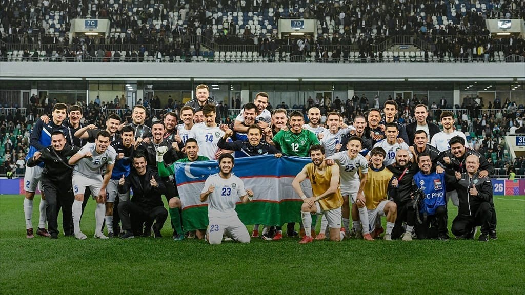 Özbəkistanın futbol yığması dünya çempionatında... - Foto
