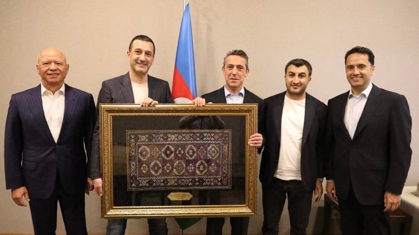"Fenerbahçe"nin prezidenti Ali Koç "Qarabağ"la əməkdaşlığı müzakirə etdi - Foto