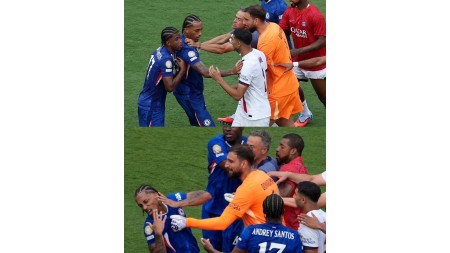 PSJ-nin baş məşqçisi Luis Enrike futbolçunu yumruqla vurdu - Foto