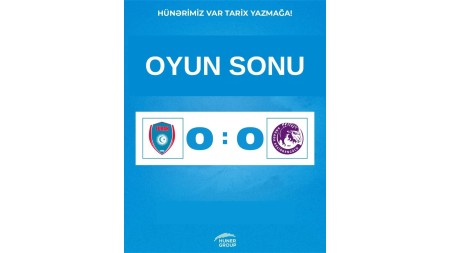 "Turan"dan birinci liqa komandasıyla heç-heçə 