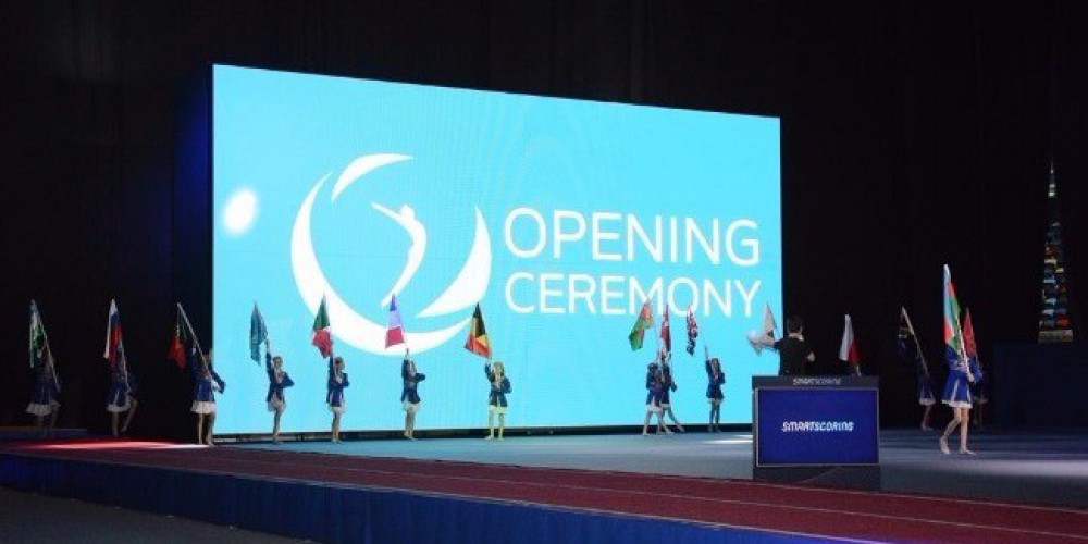 Batut gimnastikası və tamblinq üzrə dünya kuboku yarışlarının açılış mərasiminin son məşqi keçirilib