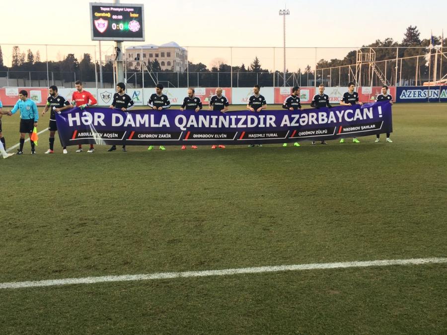 “Qarabağ”dan şəhidlərimizə ehtiram