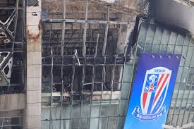 “Şanxay Şenxua”nın stadionu yandı - Video