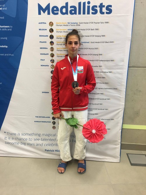 Azərbaycan yeniyetmələrin 14-cü Avropa Olimpiya Festivalında ilk medalını qazandı