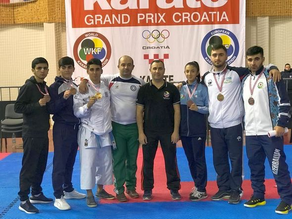 Karateçilərimiz Xorvatiyadan 10 medalla qayıdır