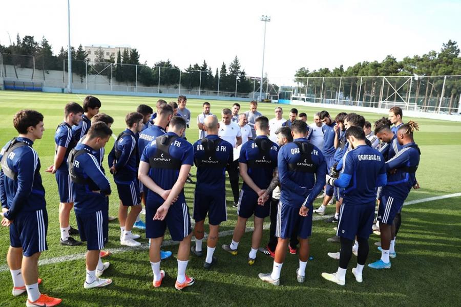 "Qarabağ" oyuna bir gün qalmış hazırlığa başlayır
