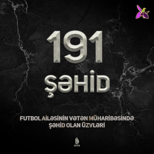 Qarabağda 191 futbol adamı şəhid olub