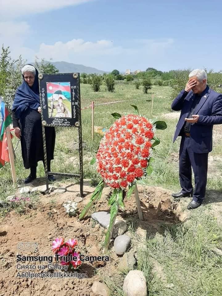 Şəhid idmançımızın məzarı 28 il sonra ziyarət edildi - Foto