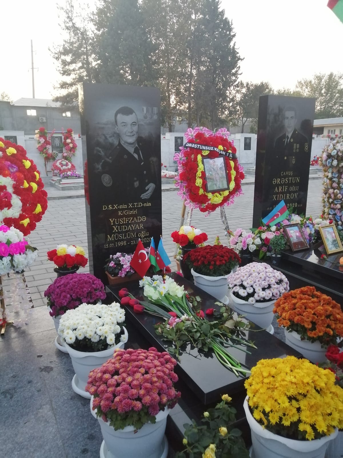 Bakı İdman Baş İdarəsi Şəhid Xudayar Yusifzadənin də məzarını ziyarət etdi - Video