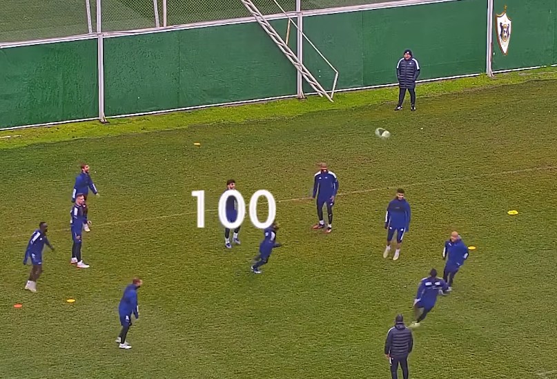 "Qarabağ"da 100 düz ötürmə - Video