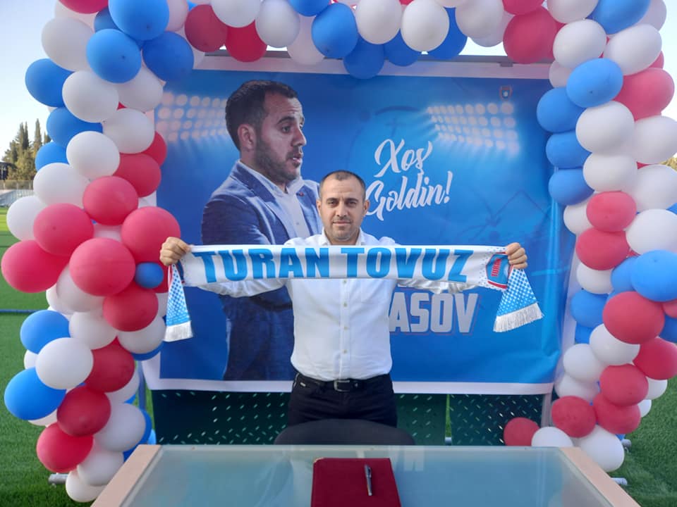 "Turan Tovuz"un baş məşqçisi Ayxan Abbasovun təqdimatı, azarkeşlərə hesabatı - Foto