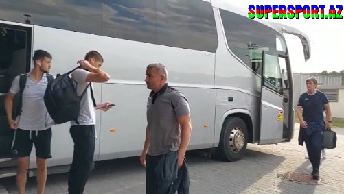 "Qarabağ" "Lex"lə oyun üçün Poznan stadionuna gəldi - Video