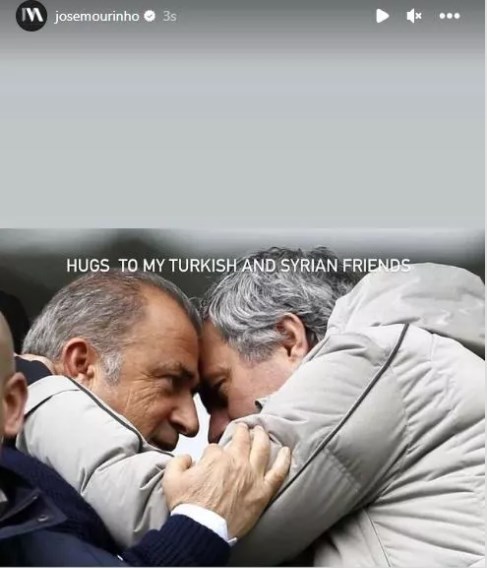 Joze Mourinyo: "Türk, suriyalı dostlarımı qucaqlayıram" - Foto