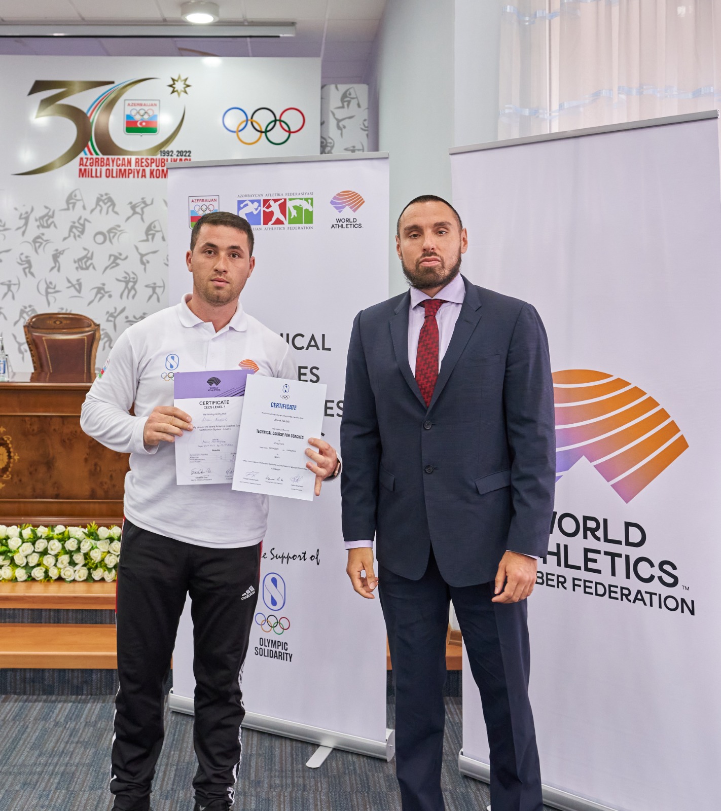 Atletika məşqçiləri üçün texniki kurs bitdi
