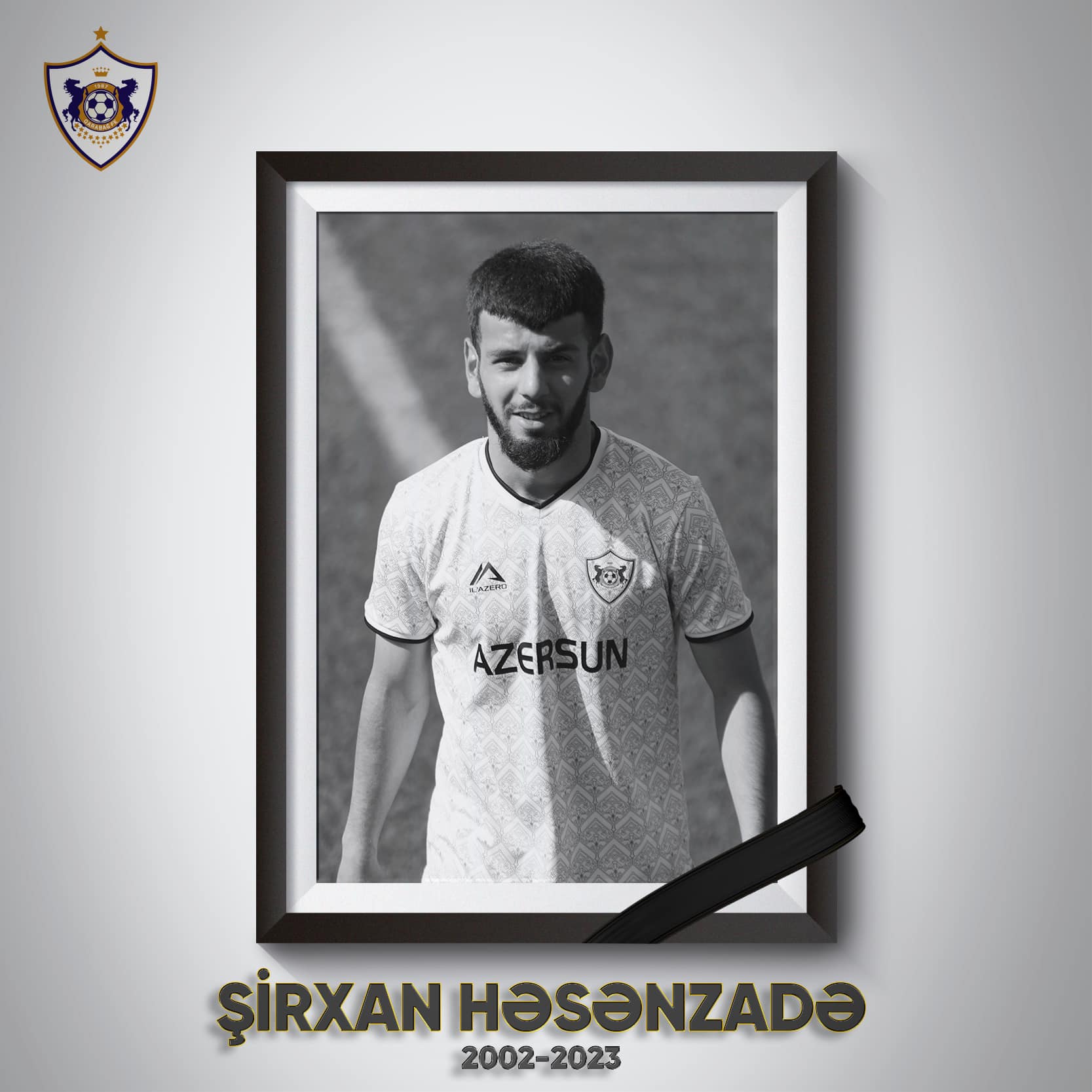 "Qarabağ" fanatları vəfat edən futbolçu Şirxan Həsənzadəni xatırladı - Video